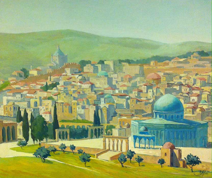 Jerusalem's old city view