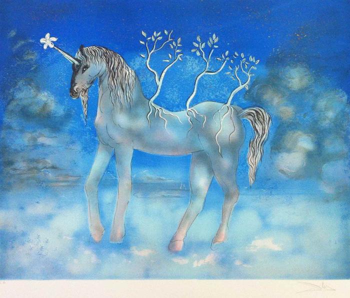 Unicorn by Salvador Dali