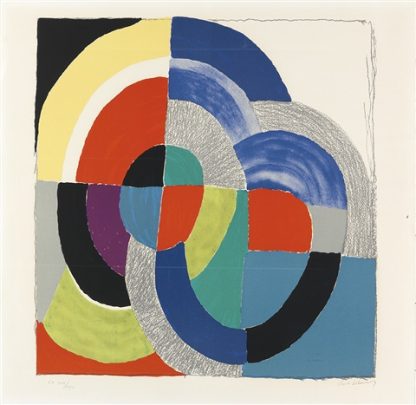 Delaunay Original Russian Circle Lithograph