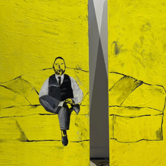 HOMAGE Eli Nachshon Zook Acrylic and oil on canvas 2025