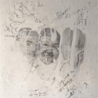 THOUGHTS Eli Nachshon Zook Acrylic and oil on canvas 2024